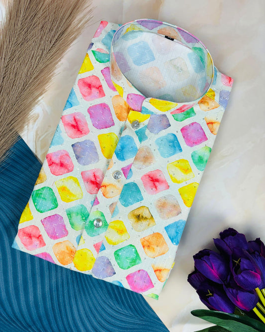 Whispering Pastel Printed Kurta