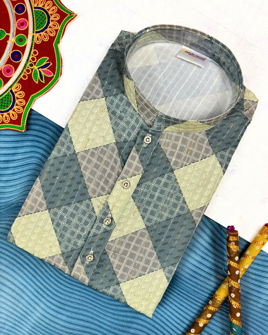 Saffron Echo Kurta
