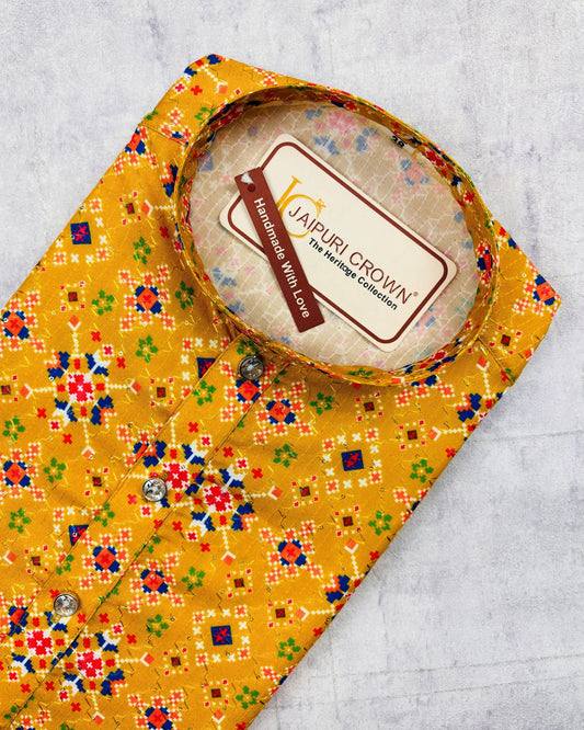 Royal Block Print Kurta