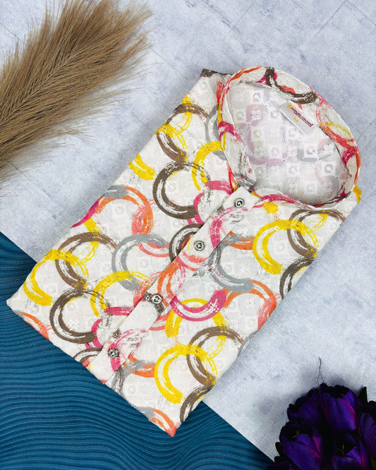 Elegance of Lucknow Print Kurta