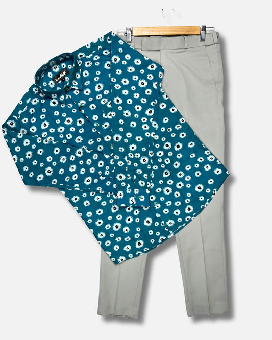 Jade Dots Printed