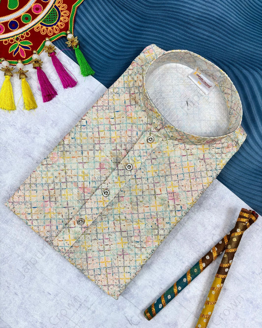 Sanganeri Floral Delight Kurta