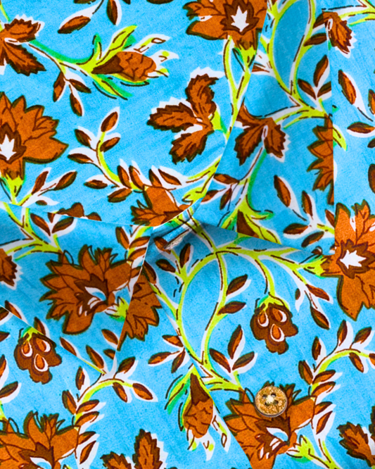 Royal kalamkari Printed Cotton Shirt